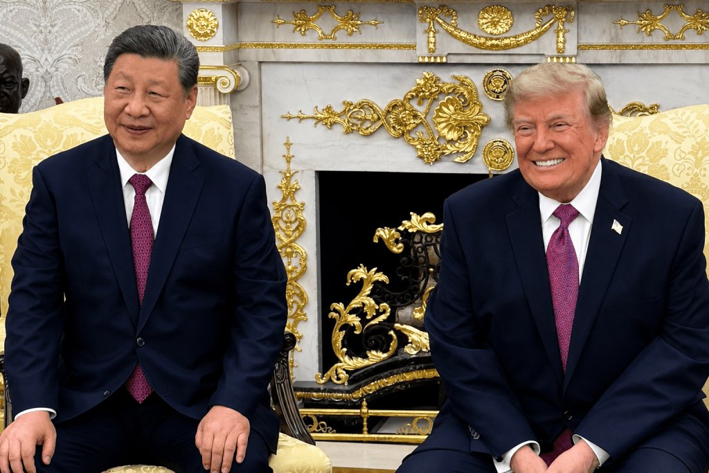 Xi Jinping Donald Trump Casa Blanca